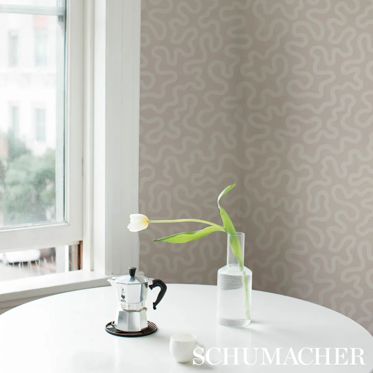 RILEY NATURAL Schumacher Wallpaper wallpaper - SKU 5012932