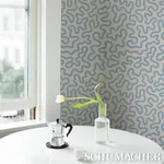 RILEY SKY ON IVORY Schumacher Wallpaper wallpaper - SKU 5012931