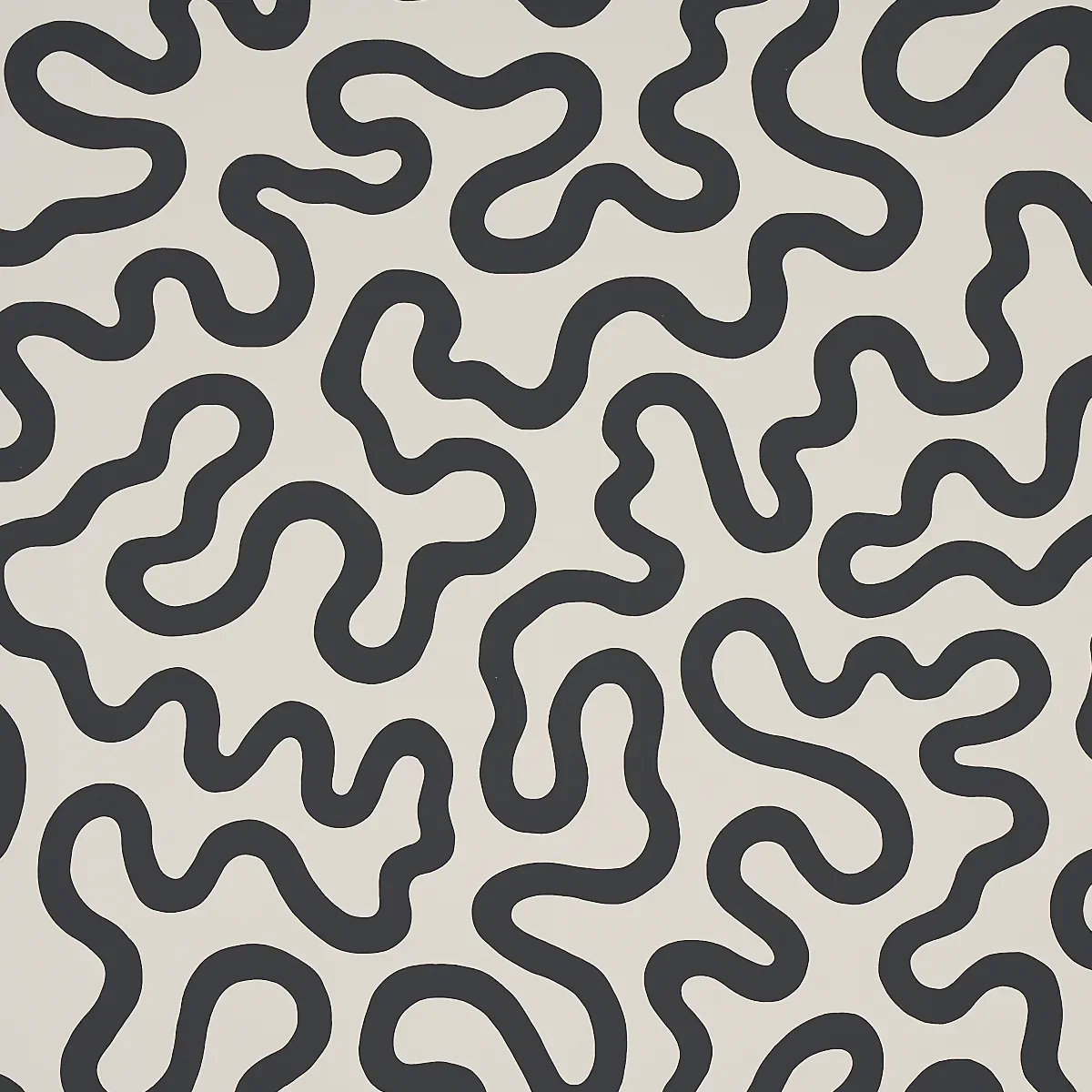 RILEY SOFT BLACK Schumacher Wallpaper wallpaper - SKU 5012930