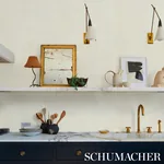 RIMINI RIB - PARCHMENT Schumacher Wallpaper | Wallpaper Twin RIMINI RIB PARCHMENT Schumacher Wallpaper wallpaper - SKU 529909