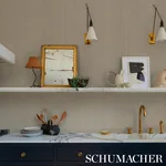 RIMINI RIB VINYL - CHAMPAGNE Schumacher Wallpaper | Wallpape RIMINI RIB VINYL CHAMPAGNE Schumacher Wallpaper wallpaper - SKU 5017471