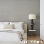 RIVET STRIPE SISAL DOVE Schumacher Wallpaper wallpaper - SKU 5016711