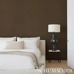 RIVET STRIPE SISAL SEPIA Schumacher Wallpaper wallpaper - SKU 5016712