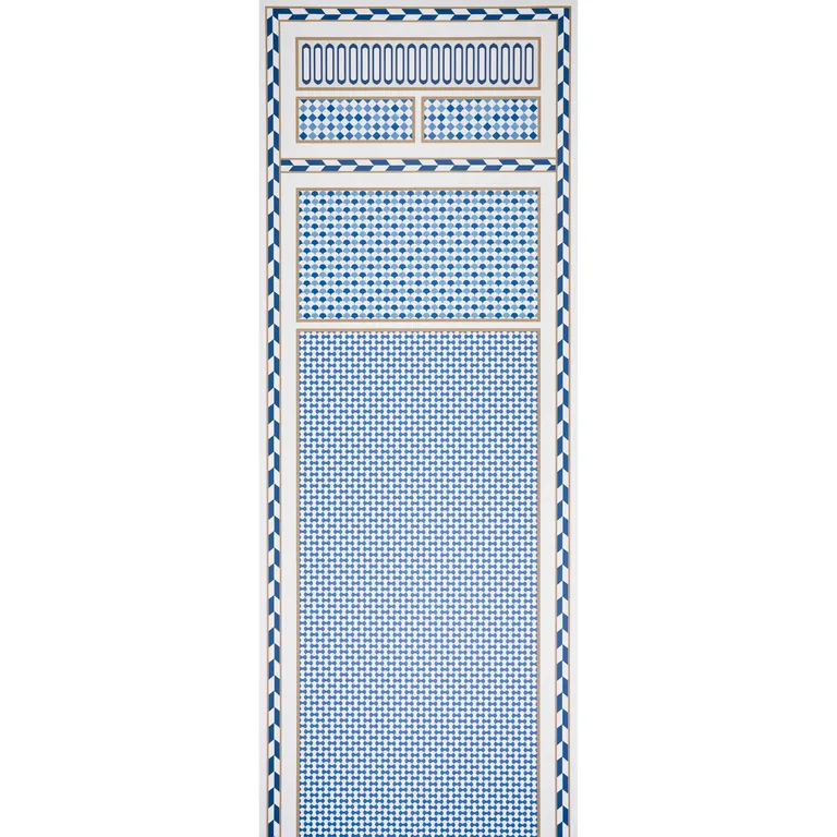 Schumacher ROBINCHON PANEL A wallpaper, color BLUE, SKU 5007101