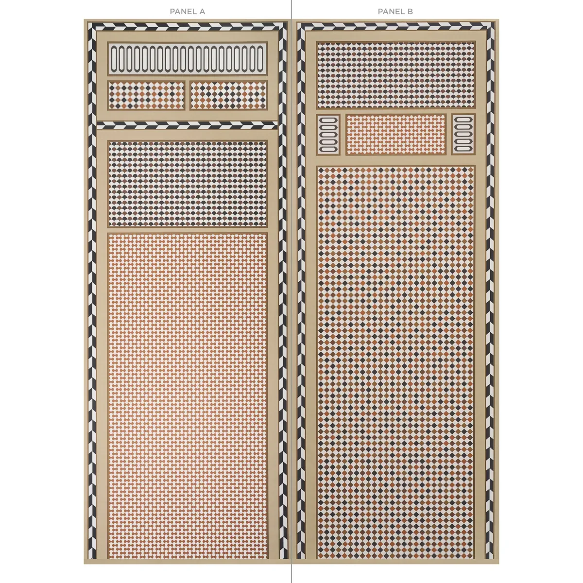 ROBINCHON PANEL A BROWN Schumacher Wallpaper wallpaper - SKU 5007100
