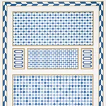 ROBINCHON PANEL B BLUE Schumacher Wallpaper wallpaper - SKU 5007111