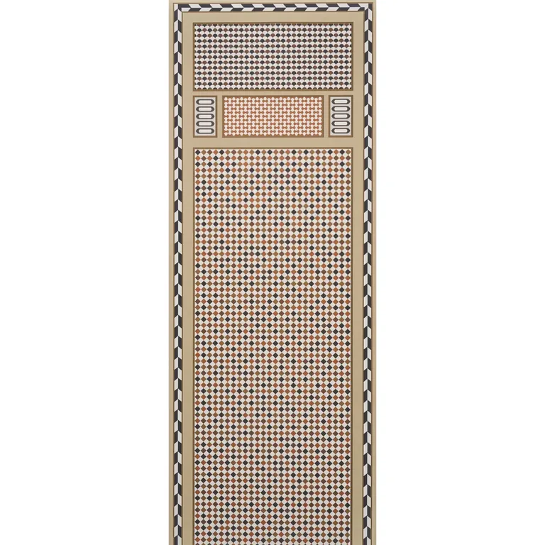 Schumacher ROBINCHON PANEL B wallpaper, color BROWN, SKU 5007110