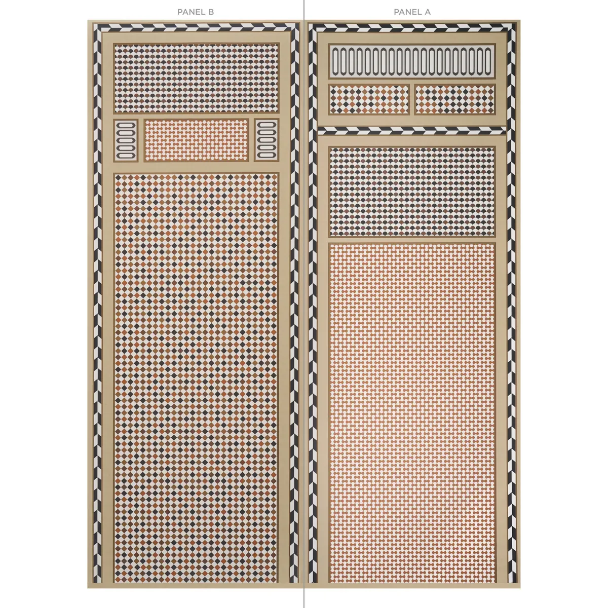 ROBINCHON PANEL B BROWN Schumacher Wallpaper wallpaper - SKU 5007110