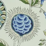 ROCA REDONDA - BLUE & IVORY Schumacher Wallpaper | Wallpaper ROCA REDONDA BLUE & IVORY Schumacher Wallpaper wallpaper - SKU 5011620