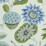 ROCA REDONDA - BLUE & IVORY Schumacher Wallpaper | Wallpaper ROCA REDONDA BLUE & IVORY Schumacher Wallpaper wallpaper - SKU 5011620