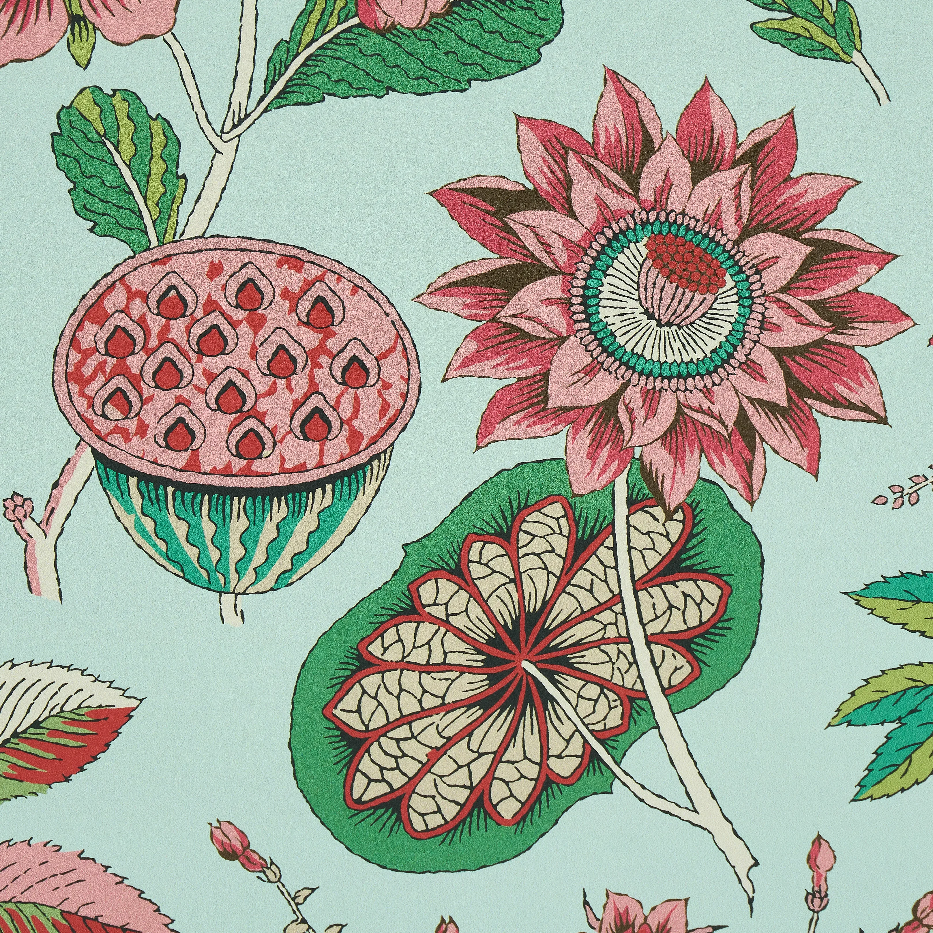 Schumacher ROCA REDONDA - MINERAL & PINK Wallpaper | Buy Online Schumacher ROCA REDONDA wallpaper