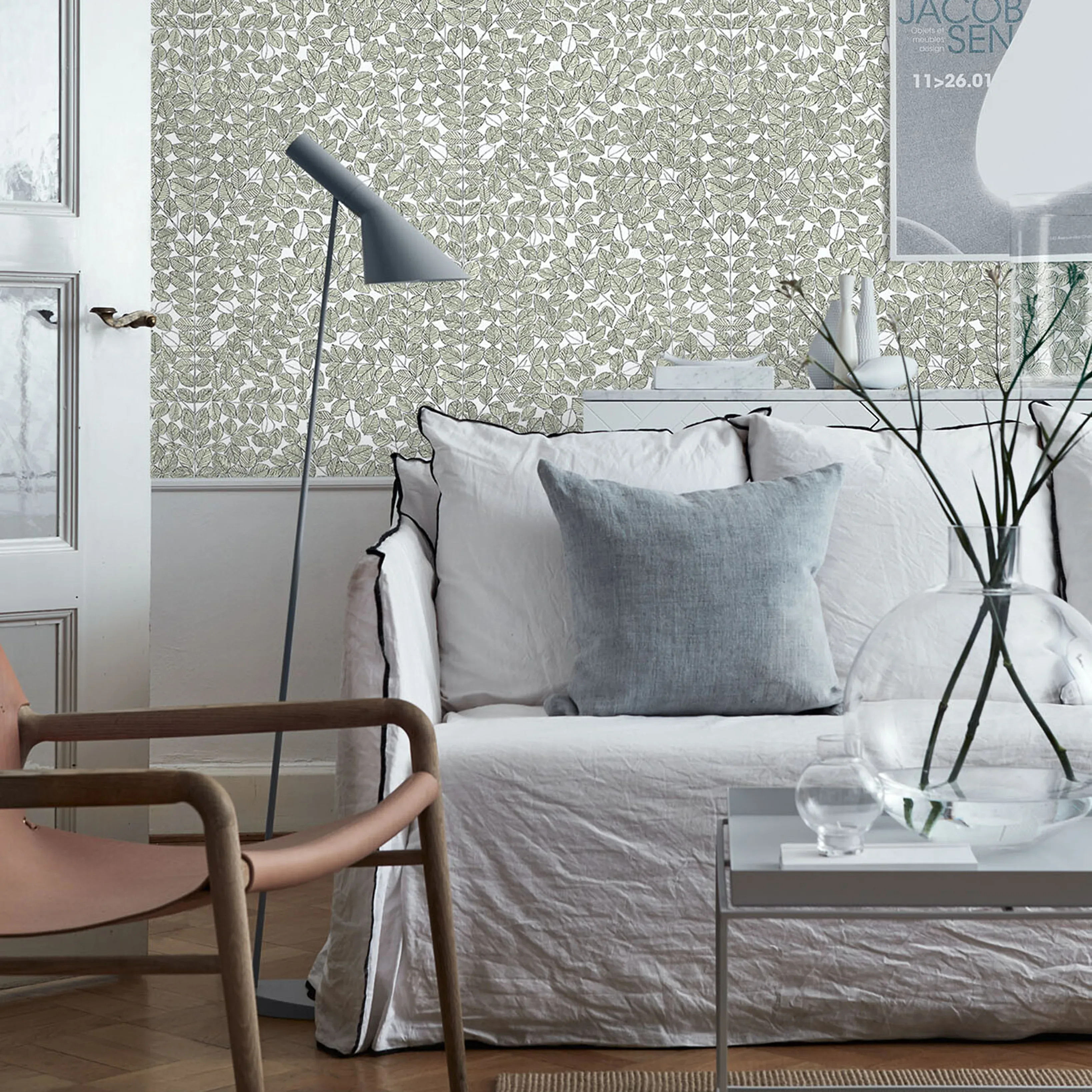 ROMANS - LEAF Schumacher Wallpaper | Wallpaper Twins ROMANS LEAF Schumacher Wallpaper wallpaper - SKU 1769