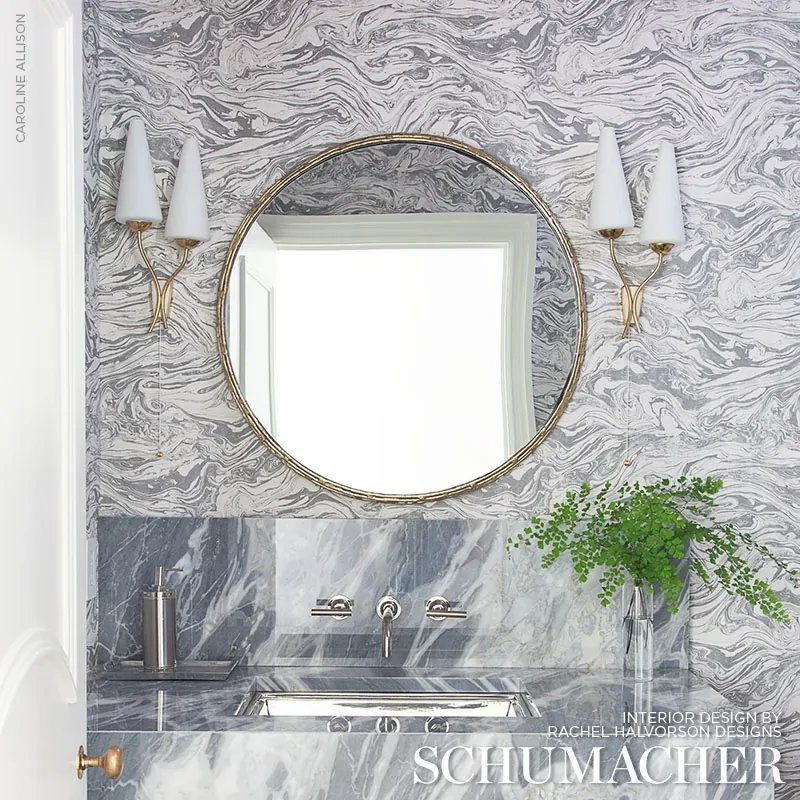 ROMEO CARRARA Schumacher Wallpaper wallpaper - SKU 5006890