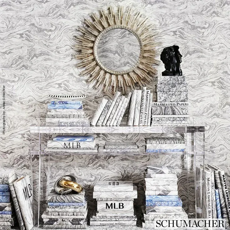 ROMEO - TOPAZ Schumacher Wallpaper | Wallpaper Twins ROMEO TOPAZ Schumacher Wallpaper wallpaper - SKU 5006892