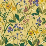ROS OCH LILJA - OCHRE Schumacher Wallpaper | Wallpaper Twins ROS OCH LILJA OCHRE Schumacher Wallpaper wallpaper - SKU 1963