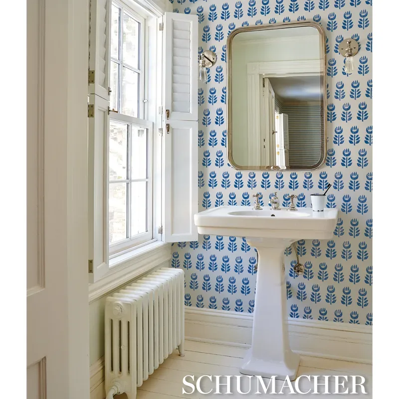 ROSENBORG YELLOW Schumacher Wallpaper wallpaper - SKU 5011331