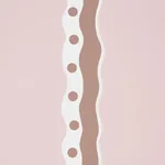 ROUSSEAU STRIPE COCOA & BLUSH Schumacher Wallpaper wallpaper - SKU 5015741