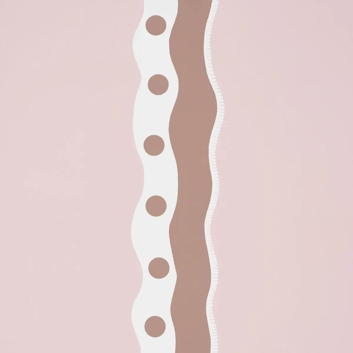 ROUSSEAU STRIPE COCOA & BLUSH Schumacher Wallpaper wallpaper - SKU 5015741