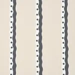 ROUSSEAU STRIPE NOIR & CREAM Schumacher Wallpaper wallpaper - SKU 5015742