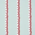 ROUSSEAU STRIPE ROUGE & SKY Schumacher Wallpaper wallpaper - SKU 5015740