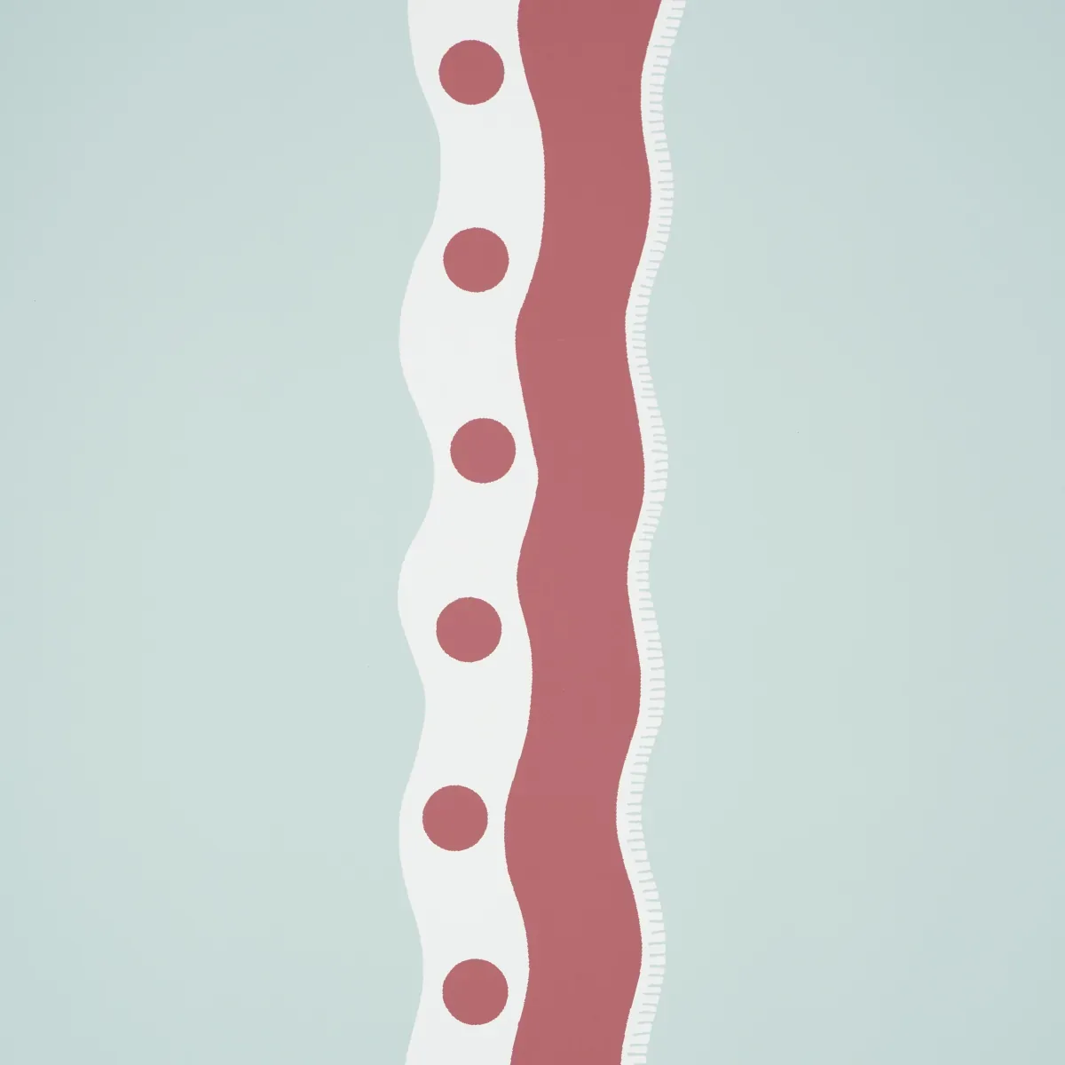 ROUSSEAU STRIPE ROUGE & SKY Schumacher Wallpaper wallpaper - SKU 5015740