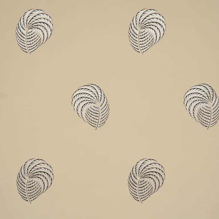 Schumacher ROYAL PLUME wallpaper, color TAN, SKU 5017052
