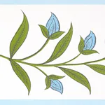 ROYAL POPPY PANEL A - BLUE Schumacher Wallpaper | Wallpaper ROYAL POPPY PANEL A BLUE Schumacher Wallpaper wallpaper - SKU 5014431