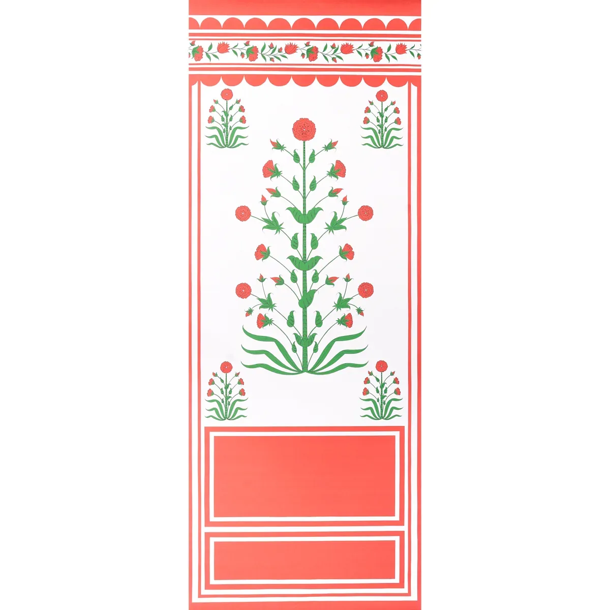 ROYAL POPPY PANEL A RED Schumacher Wallpaper wallpaper - SKU 5014430