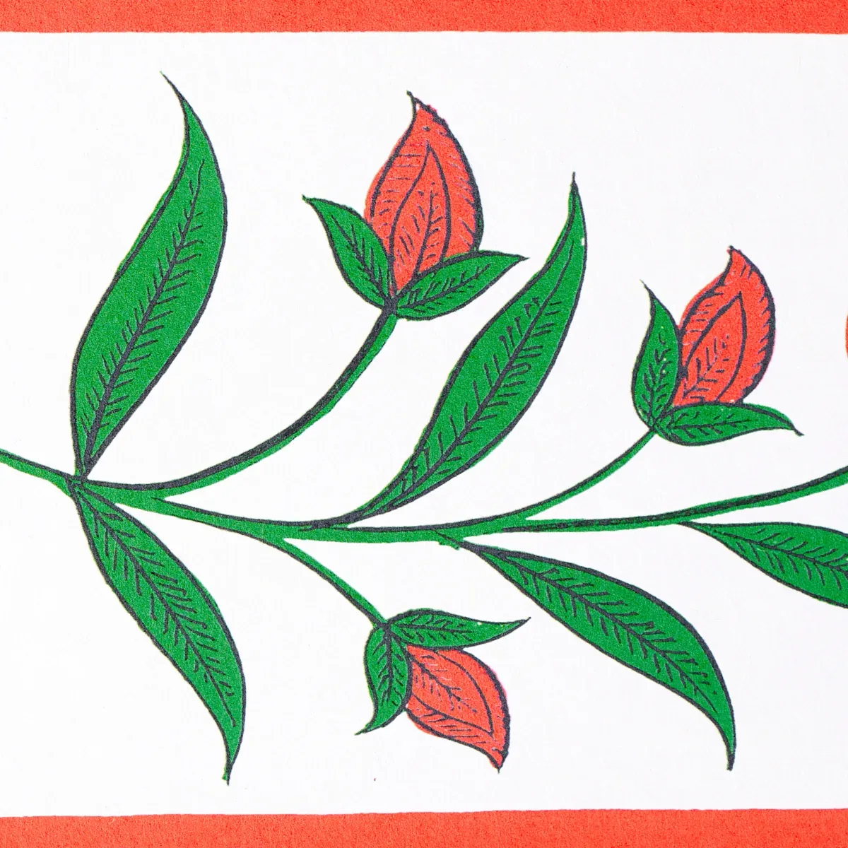 ROYAL POPPY PANEL B RED Schumacher Wallpaper wallpaper - SKU 5014440