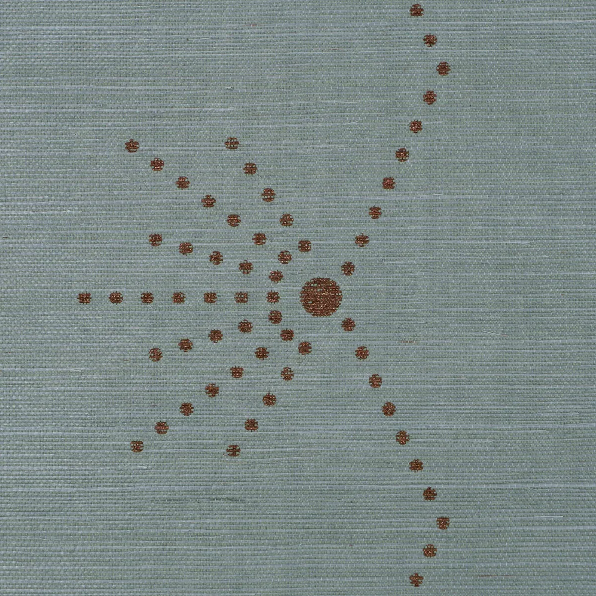Schumacher ROYÈRE STRIPE SISAL - SEAGLASS Wallpaper | Buy Online SKU 5016722