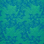 RUAN DRAGON DAMASK PEACOCK Schumacher Wallpaper wallpaper - SKU 5010882