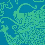 RUAN DRAGON DAMASK PEACOCK Schumacher Wallpaper wallpaper - SKU 5010882