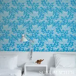 RUAN DRAGON DAMASK PEACOCK Schumacher Wallpaper wallpaper - SKU 5010882