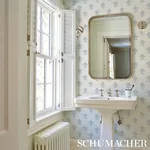 RUBIA BLUE Schumacher Wallpaper wallpaper - SKU 5012220