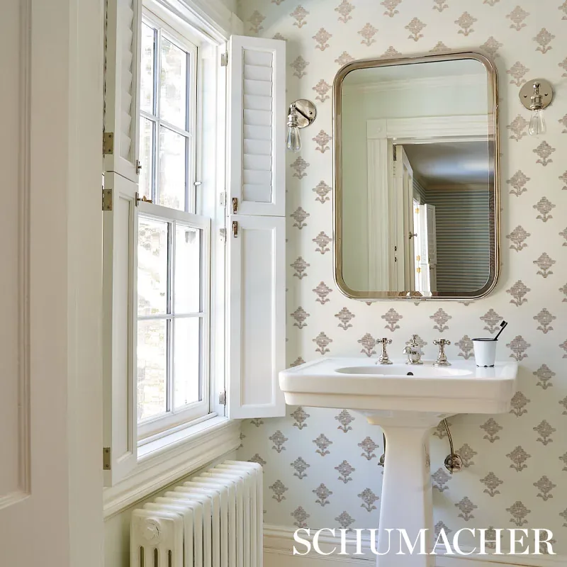 RUBIA IVORY Schumacher Wallpaper wallpaper - SKU 5012221