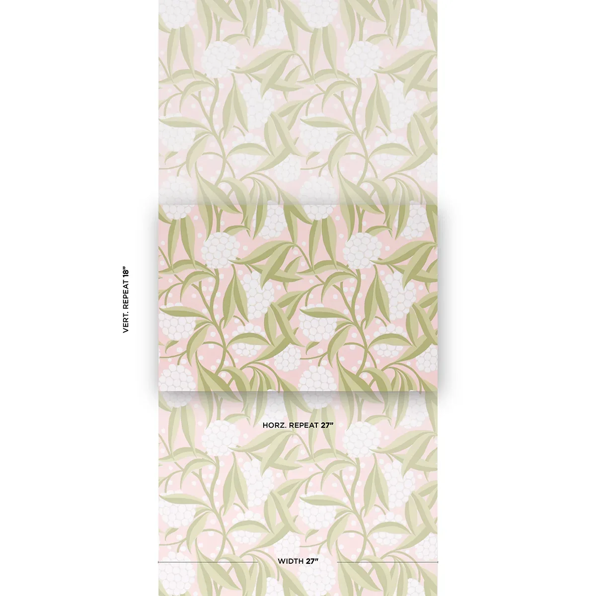 RUBUS BLUSH Schumacher Wallpaper wallpaper - SKU 5013330