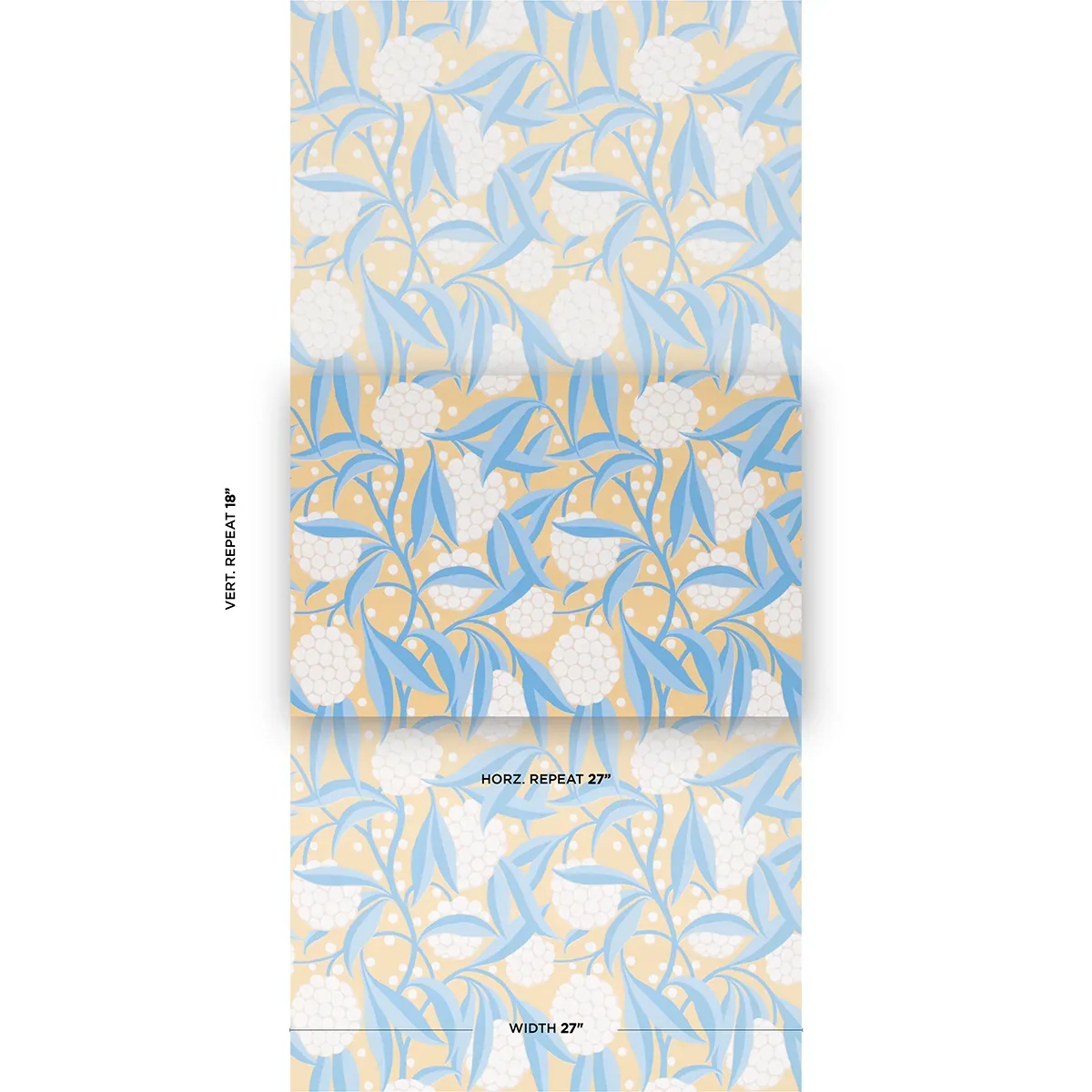 RUBUS YELLOW Schumacher Wallpaper wallpaper - SKU 5013331