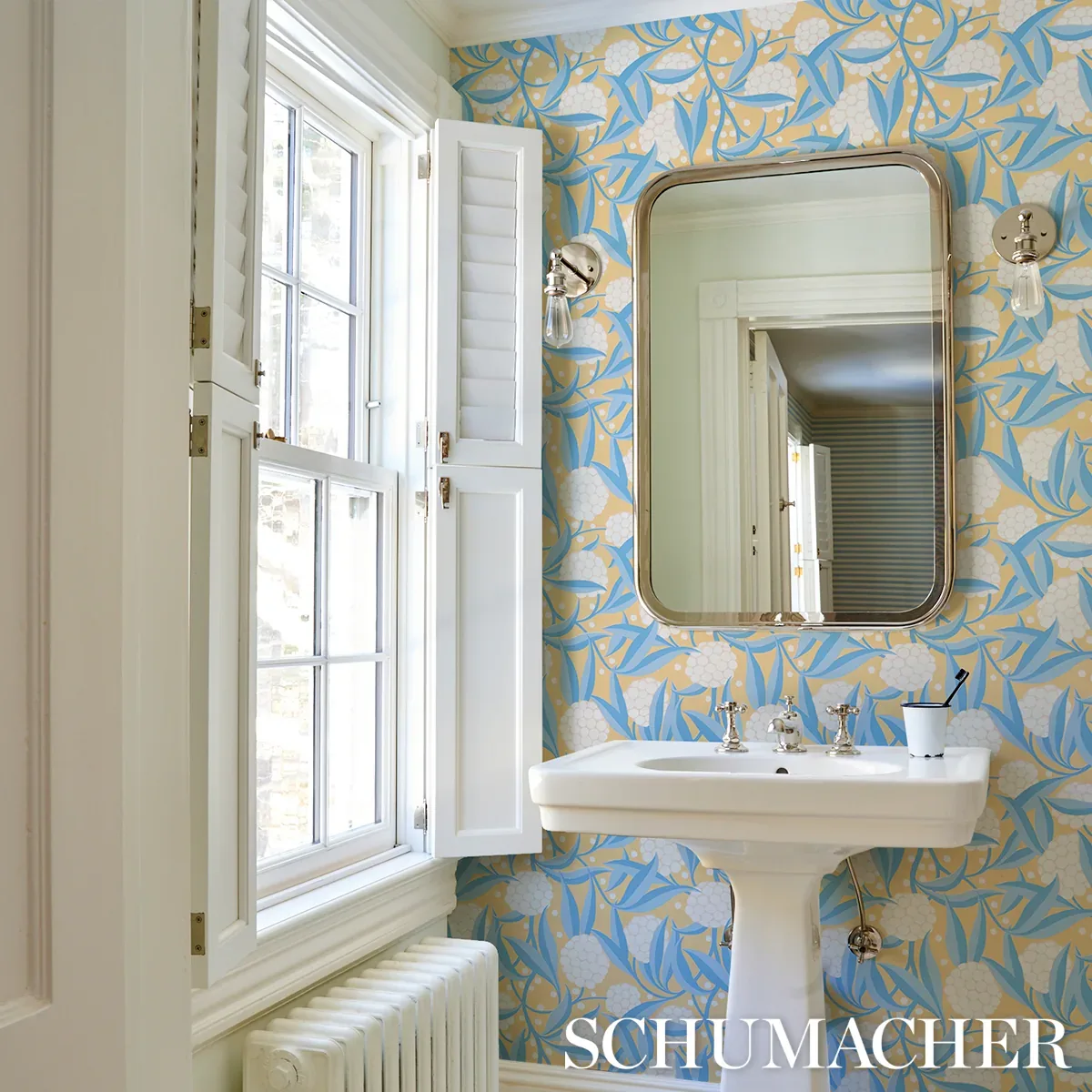 RUBUS YELLOW Schumacher Wallpaper wallpaper - SKU 5013331