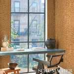 RUNE PINSTRIPE WALLCOVERING - GOLD Schumacher Wallpaper | Wa RUNE PINSTRIPE WALLCOVERING GOLD Schumacher Wallpaper wallpaper - SKU 5017431