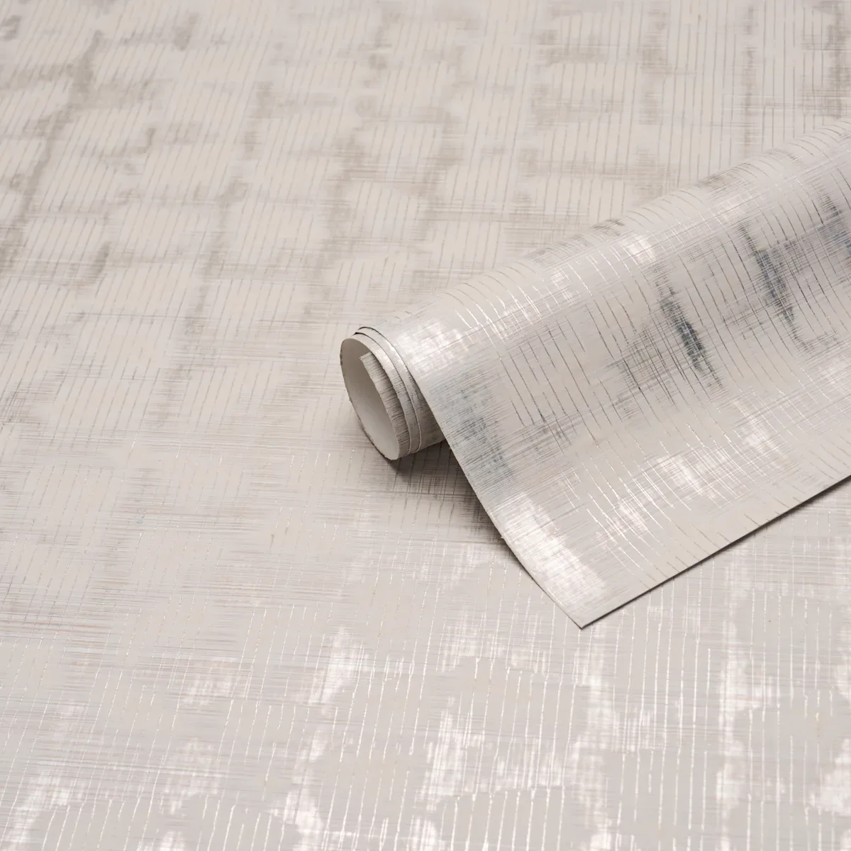 RUNE PINSTRIPE WALLCOVERING - SILVER Schumacher Wallpaper | RUNE PINSTRIPE WALLCOVERING SILVER Schumacher Wallpaper wallpaper - SKU 5017430