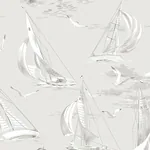SAILBOATS GREY Schumacher Wallpaper wallpaper - SKU 8855