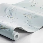 SAILBOATS SKY Schumacher Wallpaper wallpaper - SKU 8854