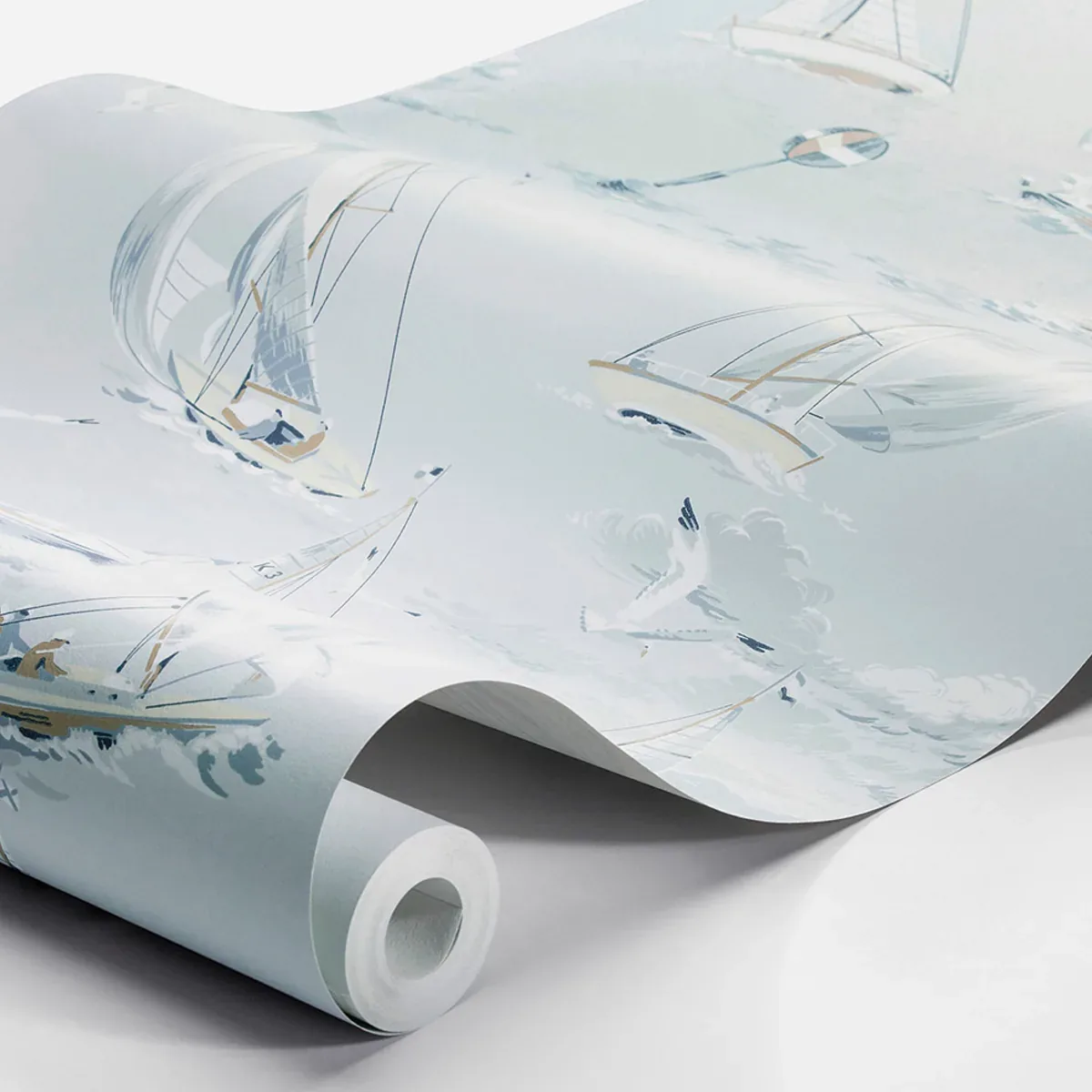 SAILBOATS SKY Schumacher Wallpaper wallpaper - SKU 8854