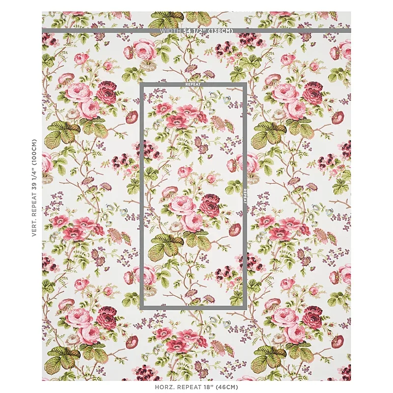 SALISBURY GARNET Schumacher Wallpaper wallpaper - SKU 5012061
