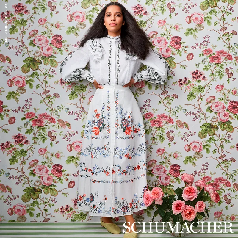 SALISBURY GARNET Schumacher Wallpaper wallpaper - SKU 5012061