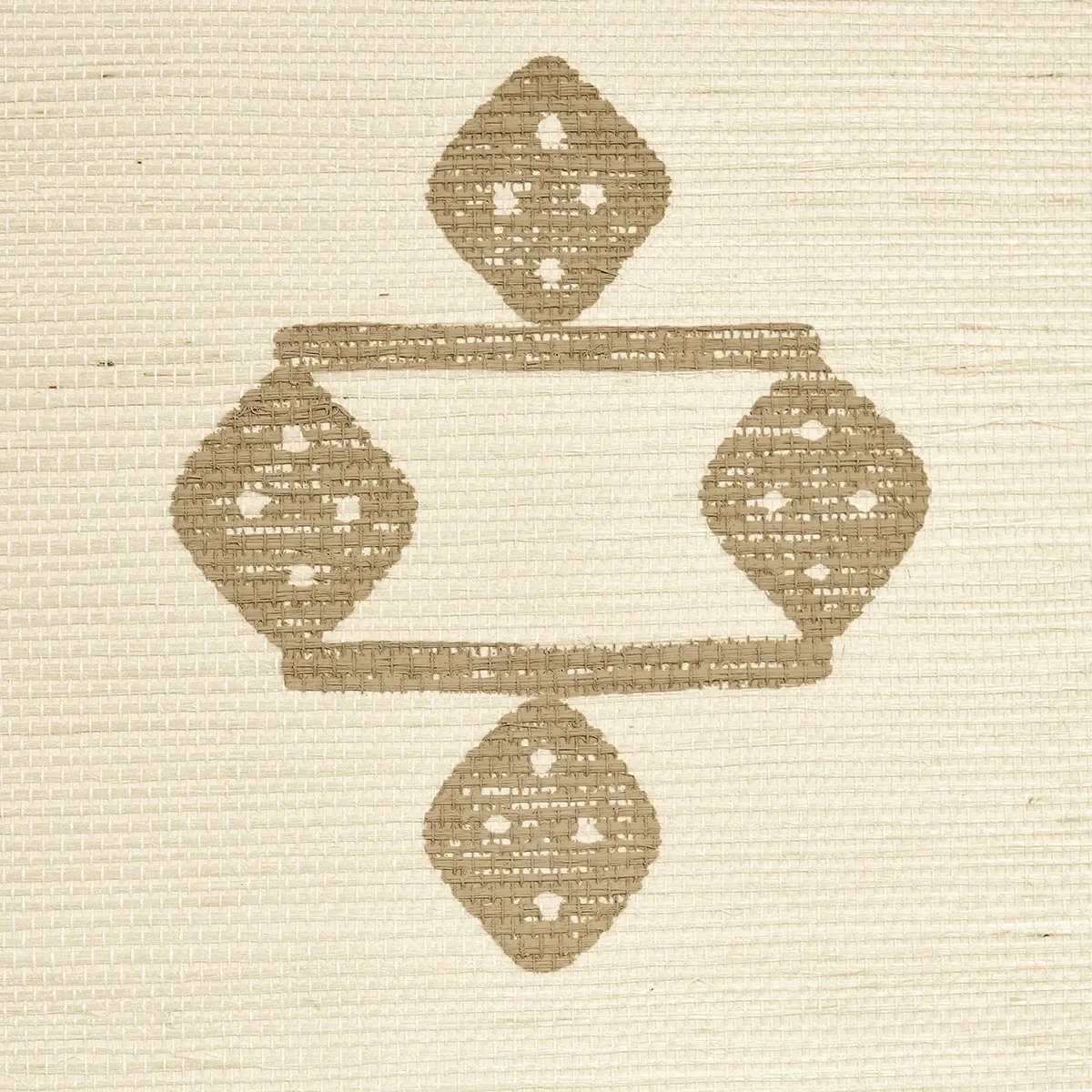 SAMSUN SISAL NATURAL Schumacher Wallpaper wallpaper - SKU 5014540