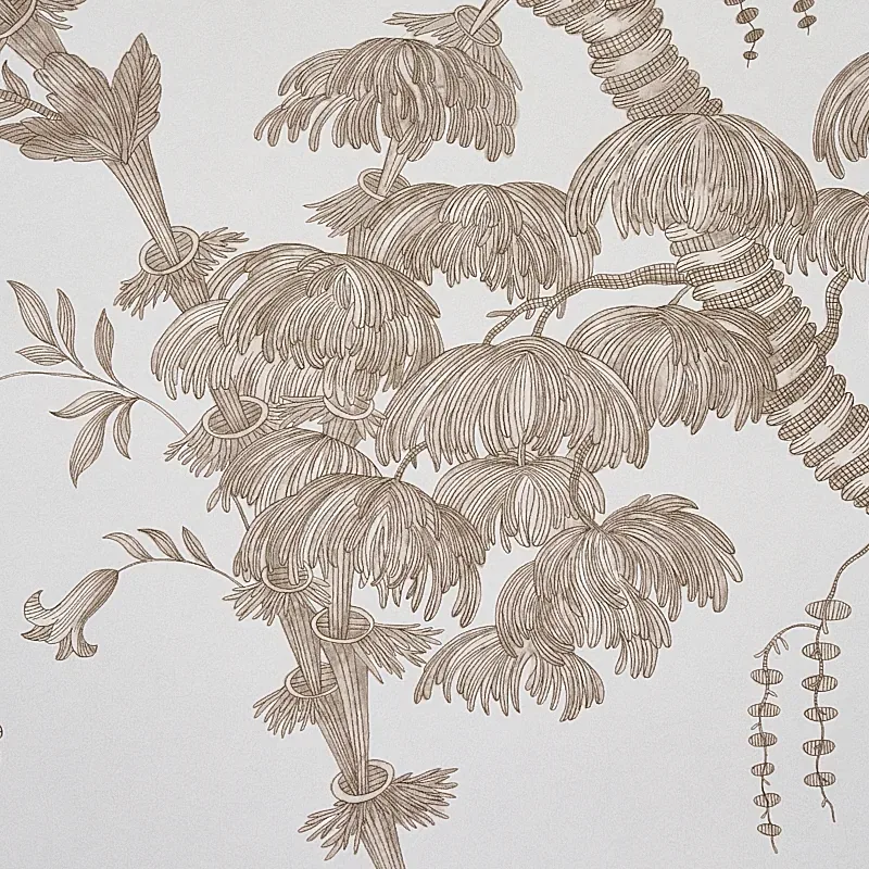 SAN CRISTOBAL TOILE COCOA Schumacher Wallpaper wallpaper - SKU 5010621