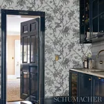 SAN CRISTOBAL TOILE COCOA Schumacher Wallpaper wallpaper - SKU 5010621