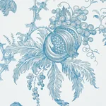 SAN CRISTOBAL TOILE - PEACOCK Schumacher Wallpaper | Wallpap SAN CRISTOBAL TOILE PEACOCK Schumacher Wallpaper wallpaper - SKU 5010620