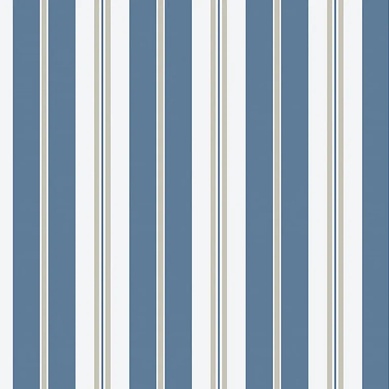 Schumacher SANDHAMN STRIPE wallpaper, color BLUE, SKU 8885